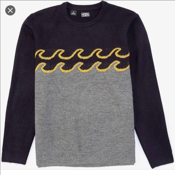 Billabong Waves Sweater Size Large Nwt 